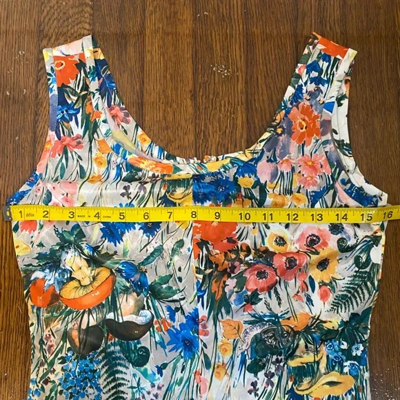 Vintage Floral Sleeveless Maxi Dress - Picture 3 of 10